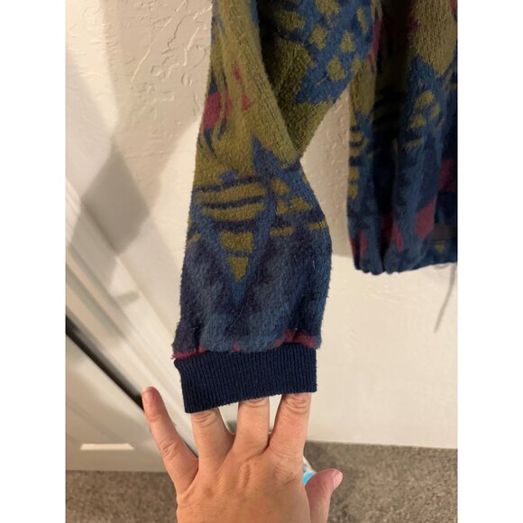 Pazzo 90’s Vintage Southwestern Western Cowboy Style Aztec Pullover Sweater - Picture 3 of 9